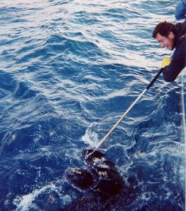Dehooker in use